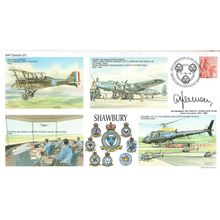 Shawbury RAF Station Timothy Jenner LTD TO 100 Hand Signed Map FDC