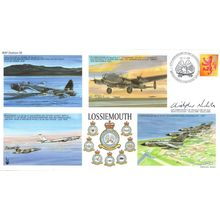 RAF Lossiemouth Station Christopher Nickols Map LTD TO 80 Hand Signed FDC