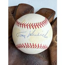 Tommy Henrich Signed Autographed Official National League (ONL) Baseball