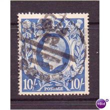 George VI definitives dulacs 10/- used sg478a blue