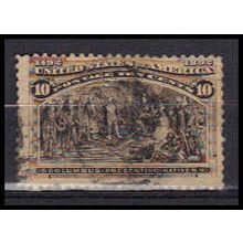 Used 237 10c Columbus Presenting Natives Average RA0926