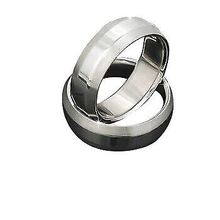 Men's 316L Stainless Steel Angular Edged 7 mm Band Ring