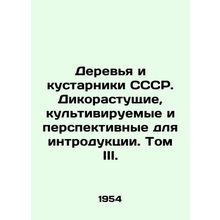 Trees and shrubs of the USSR. Wild, cultivated and promising for introduction.