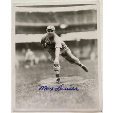 Max Lanier (d. 2007) Signed Autographed Vintage Glossy 8x10 Photo Cardinals