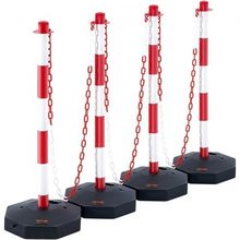 Adjustable Traffic Delineator Post Cones, 4 Pack, Traffic Safety Delineator ...