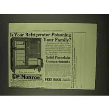 1913 The Monroe Refrigerator Ad - Poisoning Your Family