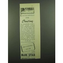 1939 Blue Star Line Andora Star Cruise Ad - Exclusively
