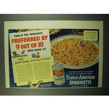 1950 Franco-American Spaghetti Ad - Preferred