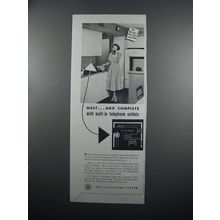 1950 Bell Telephone System Ad - Neat And Complete