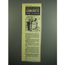 1954 Portland Cement Association Ad - Farm Concrete