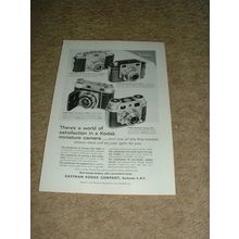 1955 Kodak Pony Bantam Retina Camera Ad!!!