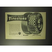 1958 Firestone De Luxe, Town & Country Tire Tyre Ad