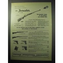 1958 Firearms International Ad - Sako Forester, Astra