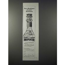 1973 Beefeater Gin Ad - Put a Beefeater On