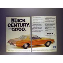 1973 2-page Buick Century Car Ad - Priced Under $3700