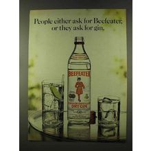 1973 Beefeater Gin Ad - People Ask For