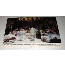 1973 2-page Cockburn's Special Reserve Port Ad - Friends