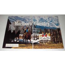 1983 Marlboro Cigarette Ad - Marlboro Man, Cowboy