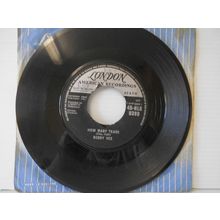 7" 1961. BOBBY VEE. HOW MANY TEARS.LONDON /AMERICAN 45 HLG 9389.BABY FACE.EXCELE