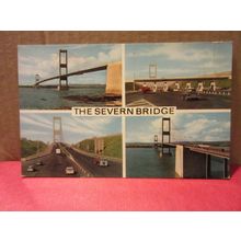 multiview, THE SEVERN BRIDGE unused vintage postcard ..by J. Salmon =