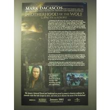 2002 Brotherhood of the Wolf (u Pacte des Loups) Movie Advertisement