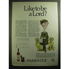 1970 Pimm's Cup Advertisement - Like to be a Lord?