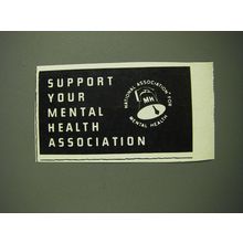 1971 National Association for Mental Health Ad - Support your mental health