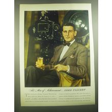 1945 Lord Calvert Whiskey Ad - Mr. John Cromwell in photo by Valentino Sarra