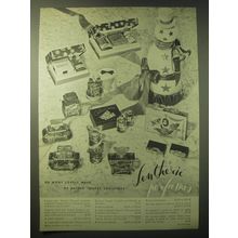 1948 Lentheric Perfumes Ad - So many lovely ways of saying Merry Christmas