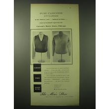1948 Carson Pirie Scott & Co. Cashmere Sweaters Advertisement