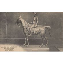 Bronze Pinedo Military Mounted Army Horse Statue Musee De L'Armee Postcard