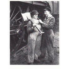 Mary Heward Amy George Women WW2 Train Workers Kings Cross Postcard