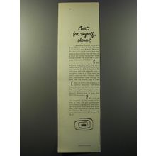 1953 Nation's Business Magazine Ad - Just for myself, alone?