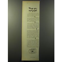 1953 Nation's Business Magazine Ad - Things you can't forget