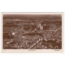 Aerial View of Canterbury Postcard RP Kent Pan-Aero Pictures