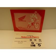 Honda 2000 CR80R CR80RB Expert Owner's Manual & Competition Handbook