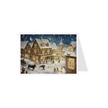 ADV40146 - Sellmer Advent Calendar Postcard - Nostalgic Christmas Village - 4...