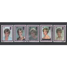 LOT#464 – GB QEII 1998 “DIANA PRINCESS OF WALES” STAMP SET FDI, FINE USED