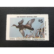 ICOLLECTZONE US Iowa 1986 #15 Duck Stamp XF NH
