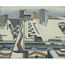 Preston Dickinson - Harlem River Poster Canvas Movie Film Print A0 A1 A2 A3 A4 A
