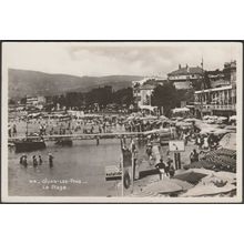 La Plage, Juan-les-Pins, c.1930s - Munier Photo CPSM