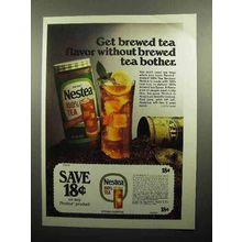 1978 Nestea Instant Tea Ad - Without Brewed Tea Bother