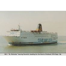 St Nicholas Sealink Ferry Harwich Hook Of Holland Limited Edition 1000 Postcard