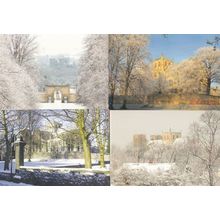 Ripon Cathedral In Christmas Snow & Frost 4x Postcard s