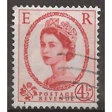 1959 SG609 4 1/2d Chestnut Phosphor Graphite Fine Used ....