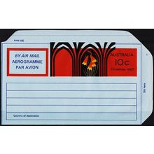 Australia. Aerogramme. 1967 10c Christmas UnUsed