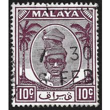 PERAK 1950 10c Sc#111 USED @N794