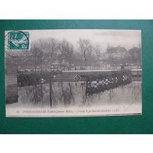 CP 1910 - Flood in Paris ( Entrée de la Gare des Invalides )