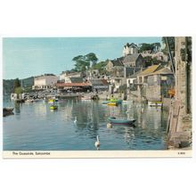 The Quayside Salcombe Devon Postcard 2832
