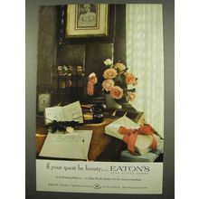 1957 Eaton's Paper Ad - If Your Quest Be Beauty